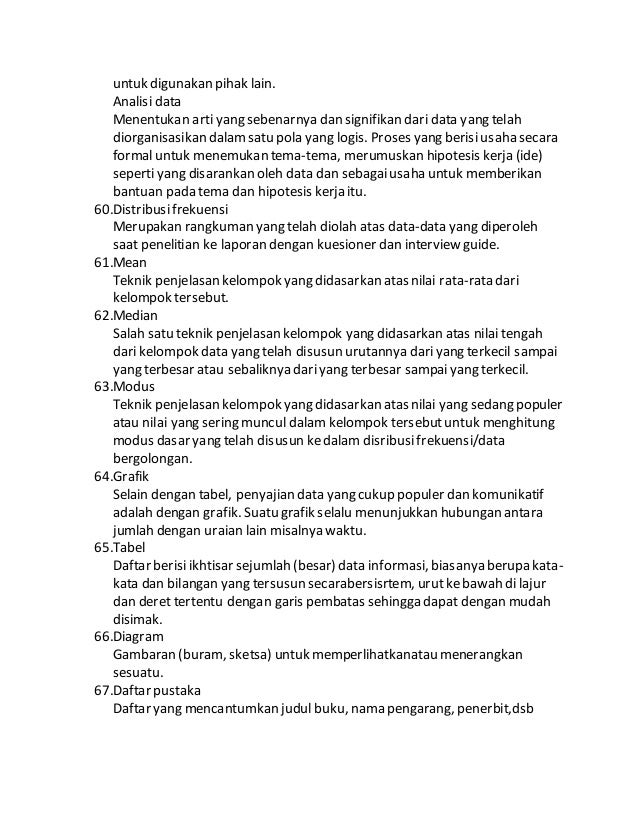 Istilah dalam penelitian