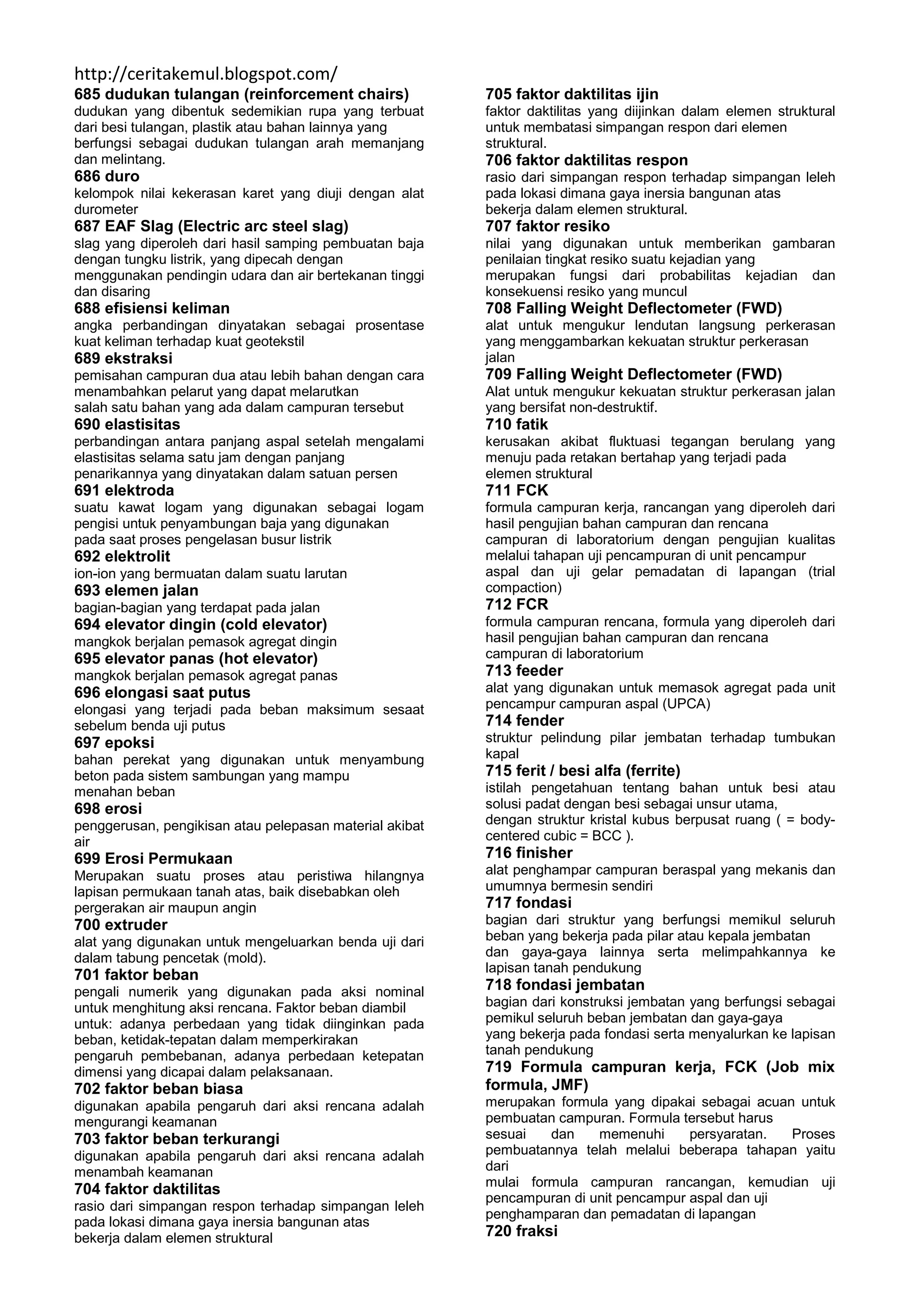 Istilah dan definisi bidang teknik sipil | PDF