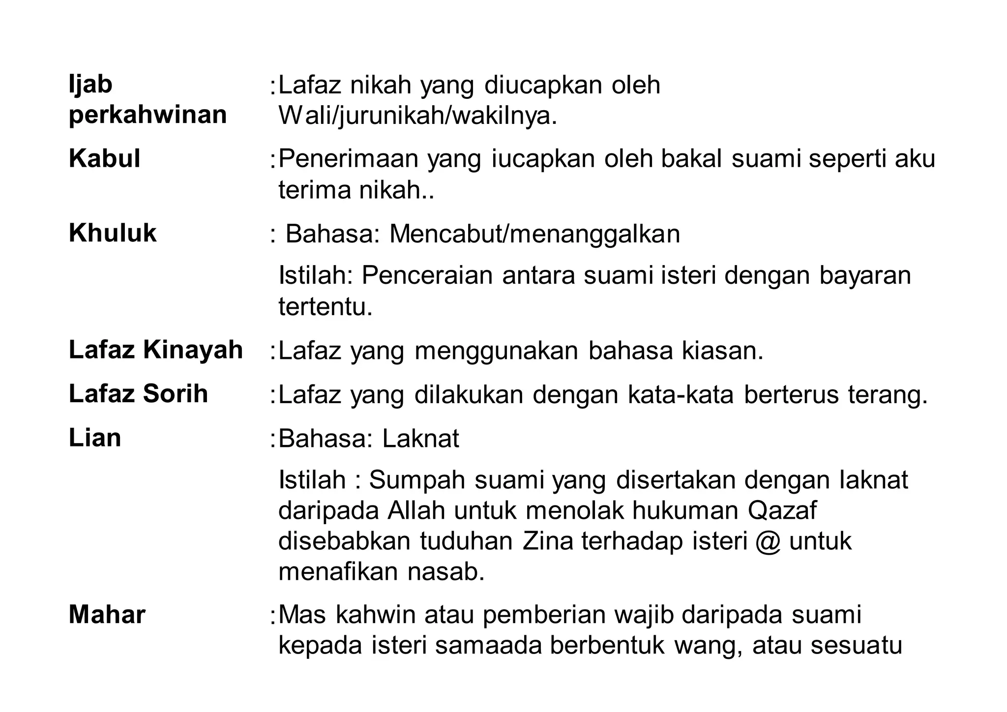 Istilah pendidikan islam spm | DOCX