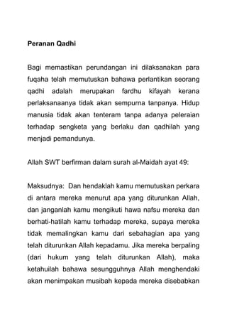 Istimewanya sistem perundangan islam