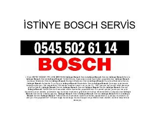 İSTİNYE BOSCH SERVİS
( Gsm O Ч O2 б1 1ЧƼ Ƽ Ƽ ) 212 299 15 34 istinye Bosch Servis istinye Bosch Servisi istinye Bosch Servis
istinye Bosch Servisi istinye Bosch Yetkili Servis Aramadan sizde kontroller yapabilirsiniz. istinye Bosch
Çamaşır Makinesi Servis istinye Bosch Bulaşık Makinesi Servis istinye Bosch Kurutma Makinesi Servis
istinye Bosch Ankastre Fırın Servis istinye Bosch Buzdolabı Servis istinye Bosch Çamaşır makinemin
kapağı açılmıyor. Ne yapabilirim? Ekranda anahtar resmi var ya da CL - NR yazıyor ise çocuk kilidi devreye
girmiş olabilir. istinye Bosch Servis istinye Bosch Servisi istinye Bosch Servis istinye Bosch Servisi
istinye Bosch Yetkili Servis Aramadan sizde kontroller yapabilirsiniz. Ön panel ışıkları yanmıyor ise priz
kaynaklı sorun olabilir, prizinizde saç kurutma makinesi, gibi farklı bir cihaz denenmelidir. Çalışmaz ise istinye
Bosch Servisi ile irtibata geçiniz. İstinye Bosch Servis İstinye Bosch Servisi istinye Bosch Servis istinye
Bosch Servisi İstinye Bosch Yetkili Servis Aramadan sizde kontroller yapabilirsiniz. Çamaşır makinem su
almıyor. Ne yapabilirim? Cihazın bağlı bulunduğu musluk kapalı veya filtresi tıkalı olabilir, kontrol edip tekrar
deneyin.
 