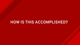 HOW IS THIS ACCOMPLISHED?
 