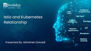 Presented By: Abhishek Dwivedi
Istio and Kubernetes
Relationship
 