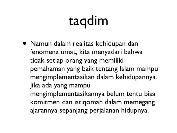 Istiqomah Sampai Akhir Hayat