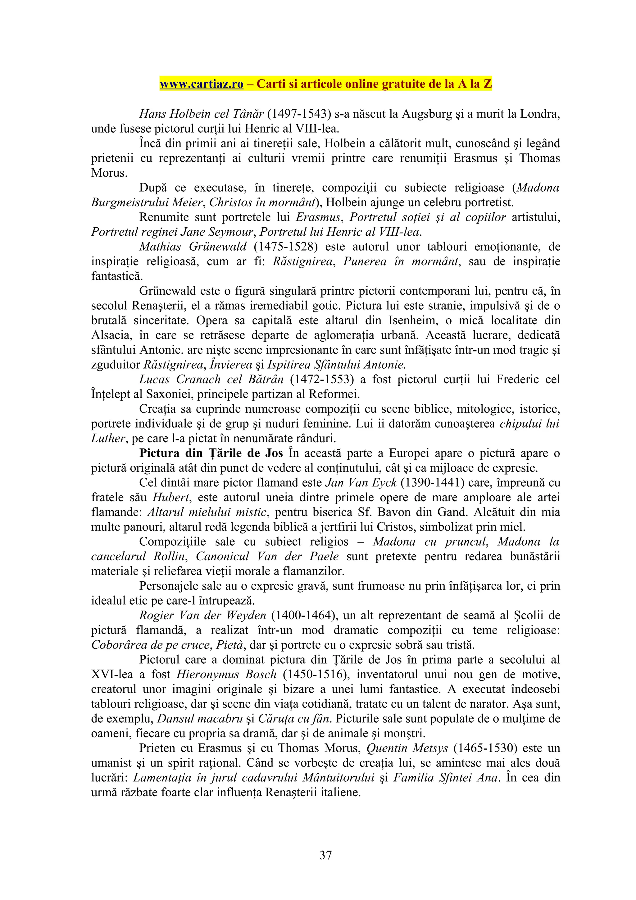 Istoria artelor | PDF