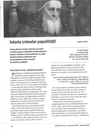 Istoria crimelor papalitatii 3 din 3