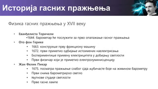 Istorija gasnih praznjenja prezentacija | PPT