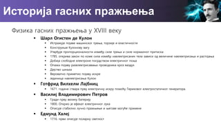 Istorija gasnih praznjenja prezentacija | PPT