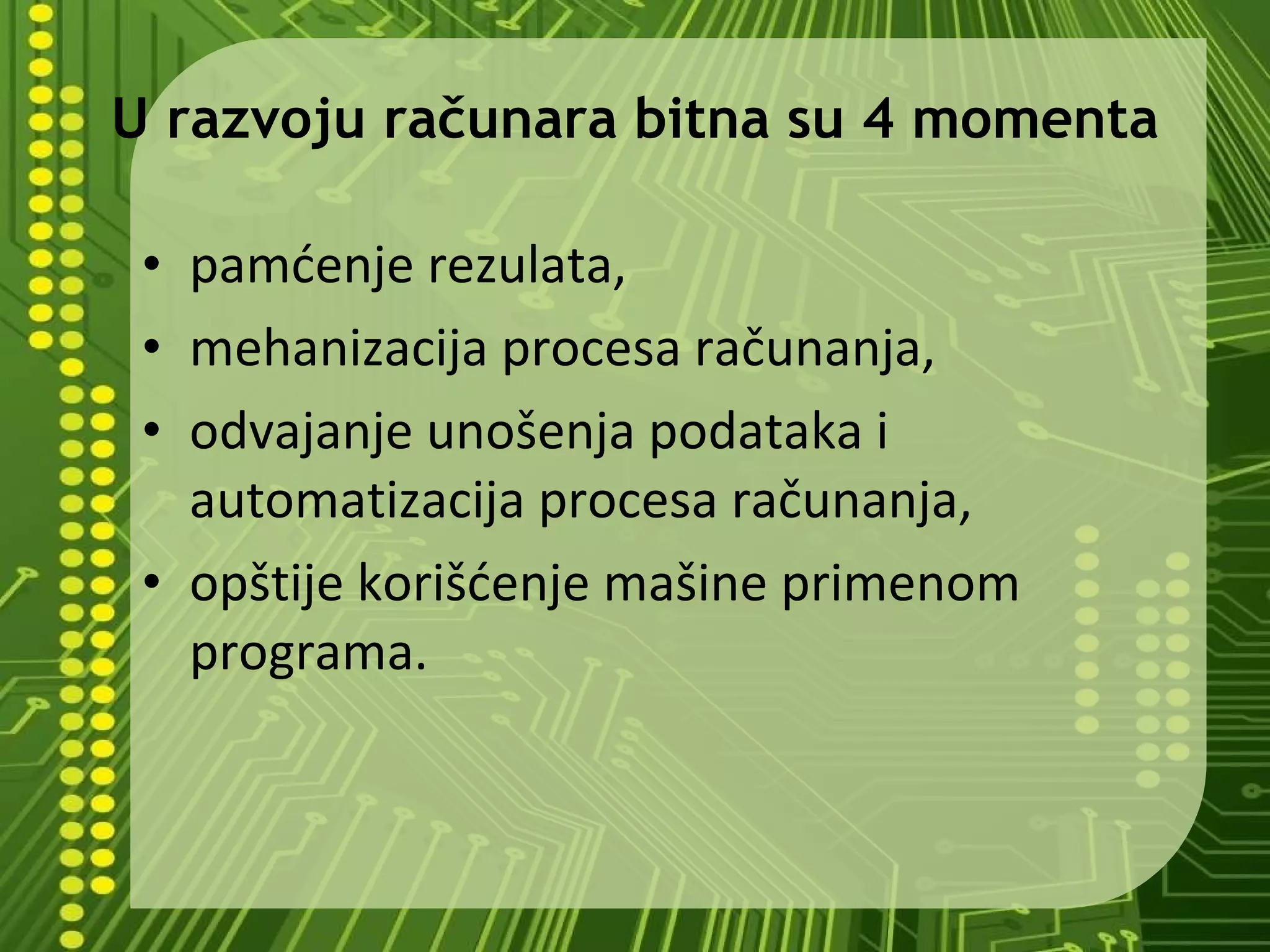 Istorijat razvoja računara | PPT