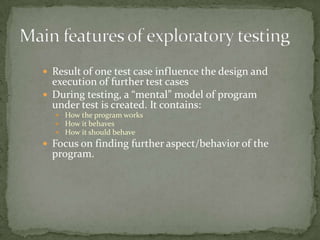 Test design techniques: Structured and Experienced-based techniques | PPTX