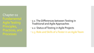 Agele Chapter ISTQB Agile Extension | PPTX