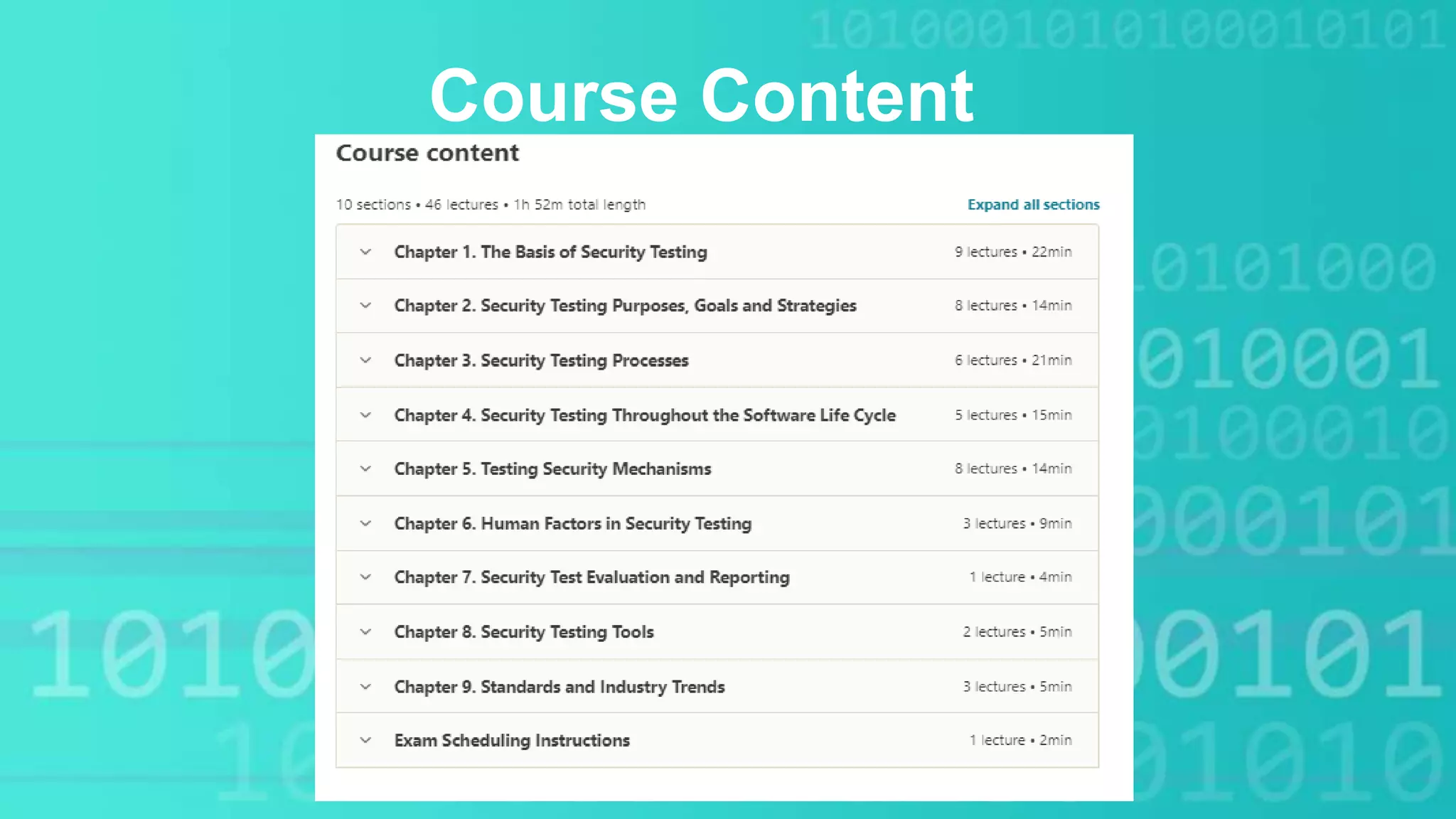 Course Content
 
