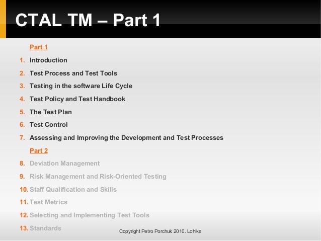 CTAL-ST Real Testing Environment