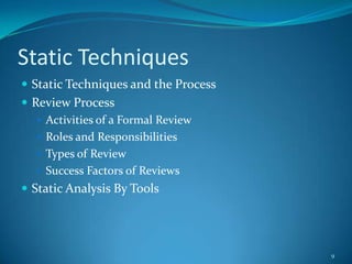 ISTQB Foundation Level Basic | PPTX