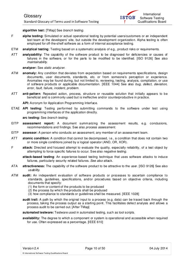 Istqb Glossary