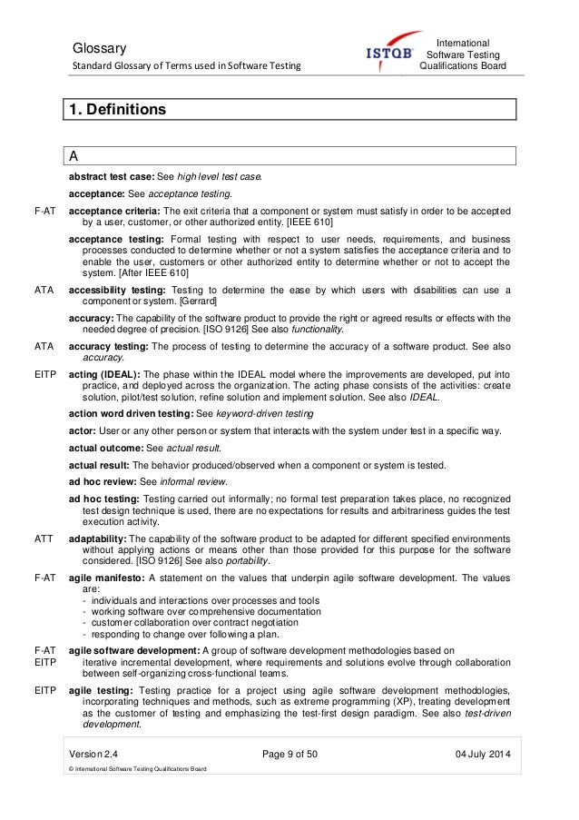 Istqb Glossary
