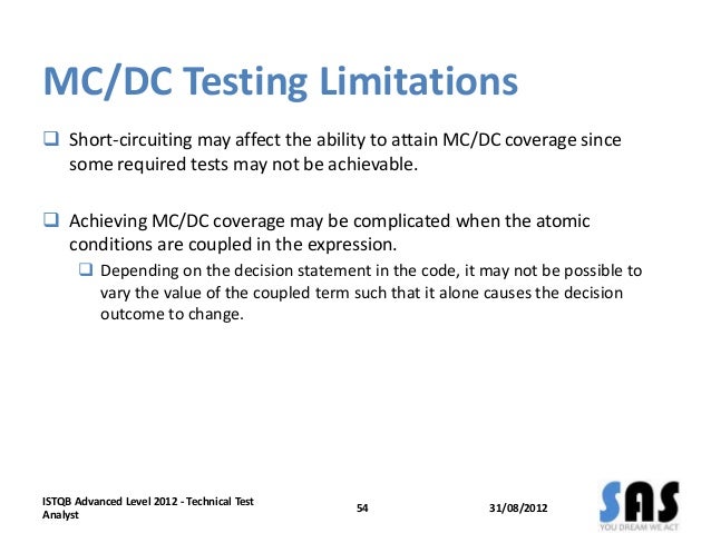 Mcdc Testing , VectorCAST: Writing Test Cases to Meet MC/DC ...