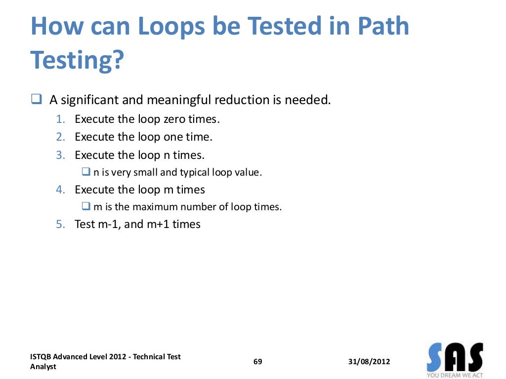 ISTQB Technical Test Analyst 2012 Training StructureBased Testing