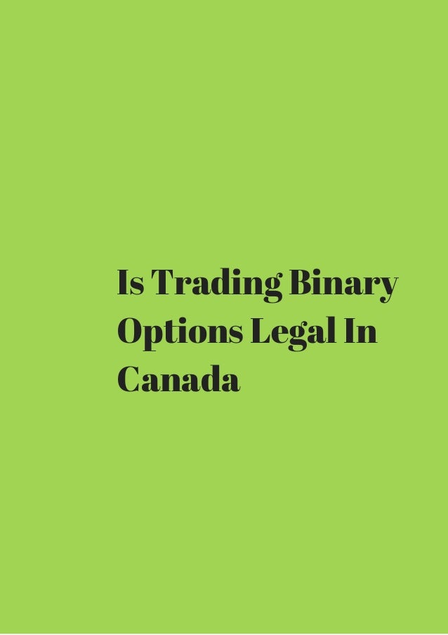 Is binary options trading legal in india