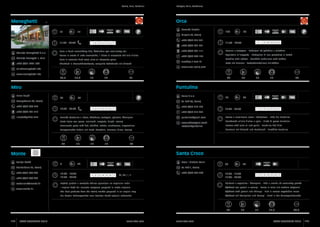 Rovinj, Bale, Kanfanar

Rovigno, Valle, Canfanaro

Orca

Meneghetti
14

Davorka Hrvatin

14

120

20

Gripole 70, Rovinj

11:00 - 24:00

Stancija Meneghetti d.o.o.
Stancija Menegeti 1, Bale
+385 (0)91 2431 600

+385 (0)52 816 851

1 2 3 4 5 6 7

+385 (0)98 421 421
+385 (0)98 421 111

Tuna u krusti aromatičnog bilja, Čokoladna igra maslinovog ulja
Tonno in crosta di erbe aromatiche, il Gioco al cioccolato dell’olio d’oliva
Tuna in aromatic herb crust, olive oil chocolate game
Thunfisch in Aromakräuterkruste, verspielte Schokolade mit Olivenöl

+385 (0)52 840 145
orca@pu.t-com.hr

1 2 3 4 5 6 7

11:00 - 24:00

Rezanci s jastogom - Medaljoni od grdobine s tartufima
Tagliatelle all’aragosta - Medaglioni di ana pescatrice ai tartufi
Noodles with lobster - Monkfish medallions with truffles
Pasta mit Hummer - Seeteufelmedaillons mit Trüffeln

www.orca-rovinj.com

villa@meneghetti.info
www.meneghetti.info

35,5

18,5

18

19

40

Rarus d.o.o.

50

Monpaderno bb, Rovinj
+385 (0)52 830 854
+385 (0)98 421 413
r.supic@yahoo.com

16

17

17

25

50

Sv. Križ 38, Rovinj

13:00 - 23:00

+385 (0)52 813 186

1 2 3 4 5 6 7

+385 (0)52 815 975

12:00 - 23:00

1 2 3 4 5 6 7

Domaća tjestenina s ribom, školjkama, jastogom, gljivama, škampima

puntulina@gmail.com

Kozice s maslinovim uljem i češnjakom - Riblji file Puntulina

Pasta tipica con pesce, molluschi, aragosta, funghi, scampi

www.videooglasi.com/ 	
restoran/puntulina

Prawns with olive oil and garlic - Puntulina fish fillet

Homemade pasta with fish, shellfish, lobster, mushrooms, langoustines

35

15

17

17

84

Santa Croce

Monte
0

Dean i Michela Cerin

42

30

40

Sv. Križ 1, Rovinj

Montalbano 75, Rovinj
+385 (0)52 830 203

Gamberetti all’olio d’oliva e aglio - Filetti di pesce Puntulina
Garnelen mit Olivenöl und Knoblauch - Fischfilet Puntulina

Hausgemachte Nudeln mit Fisch, Muscheln, Hummer, Pilzen, Scampi

Danijel Đekić

85

Puntulina

Miro
Elena Supić

35

91

+385 (0)52 842 240

+385 (0)52 830 203

12:00 - 14:30
18:30 - 23:30

restaurant@monte.hr

Najbolji plodovi s rovinjske tržnice spremljeni na originalan način

Pljukanci s vrganjima i škampima - Riba u umaku od sezonskog povrća

I migliori frutti del mercato rovignese preparati in modo originale

Pljukanci con porcini e scampi - Pesce in salsa alle verdure stagionali

The best products from the Rovinj market prepared in an original way

Pljukanci with porcini and shrimps - Fish in season vegetables sauce

Die besten Nahrungsmittel vom Rovinjer Markt originell zubereitet

Pljukanci mit Steinpilzen und Scampi - Fisch in der Saisongemüsesoße

www.monte.hr

1 2 3 4 5 6 7

XI, XII, I, II

12:00 - 15:00
18:00 - 23:00

34

124

ISTRA GOURMET 2013

www.istra.com

www.istra.com

16

1 2 3 4 5 6 7

17

17,5

84,5

ISTRA GOURMET 2013

125

 