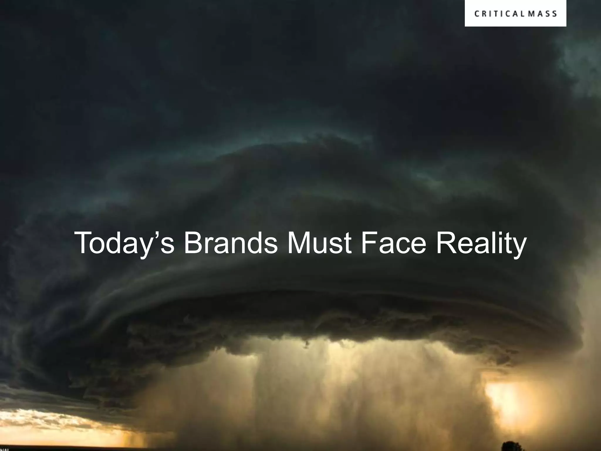 Today‟s Brands Must Face Reality
 