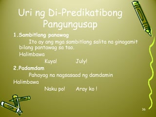 Sambitla Example Istruktura ng wika | PPT