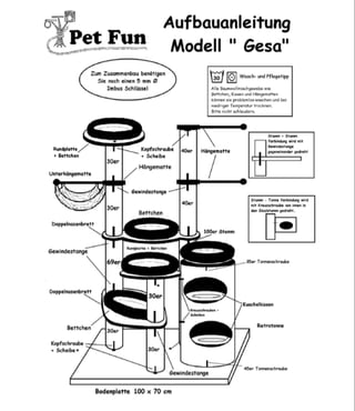 Istruzioni Montaggio Gesa Pet Fun