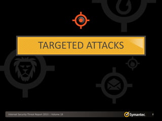 TARGETED ATTACKS




Internet Security Threat Report 2013 :: Volume 18   2
 