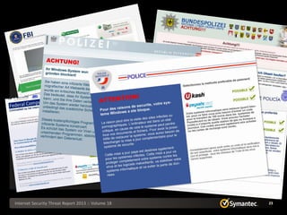 Internet Security Threat Report 2013 :: Volume 18   23
 