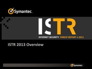 ISTR 2013 Overview
 
