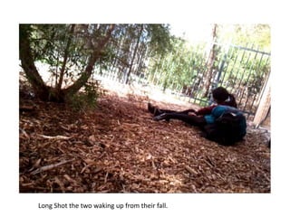 Long Shot the two waking up from their fall.