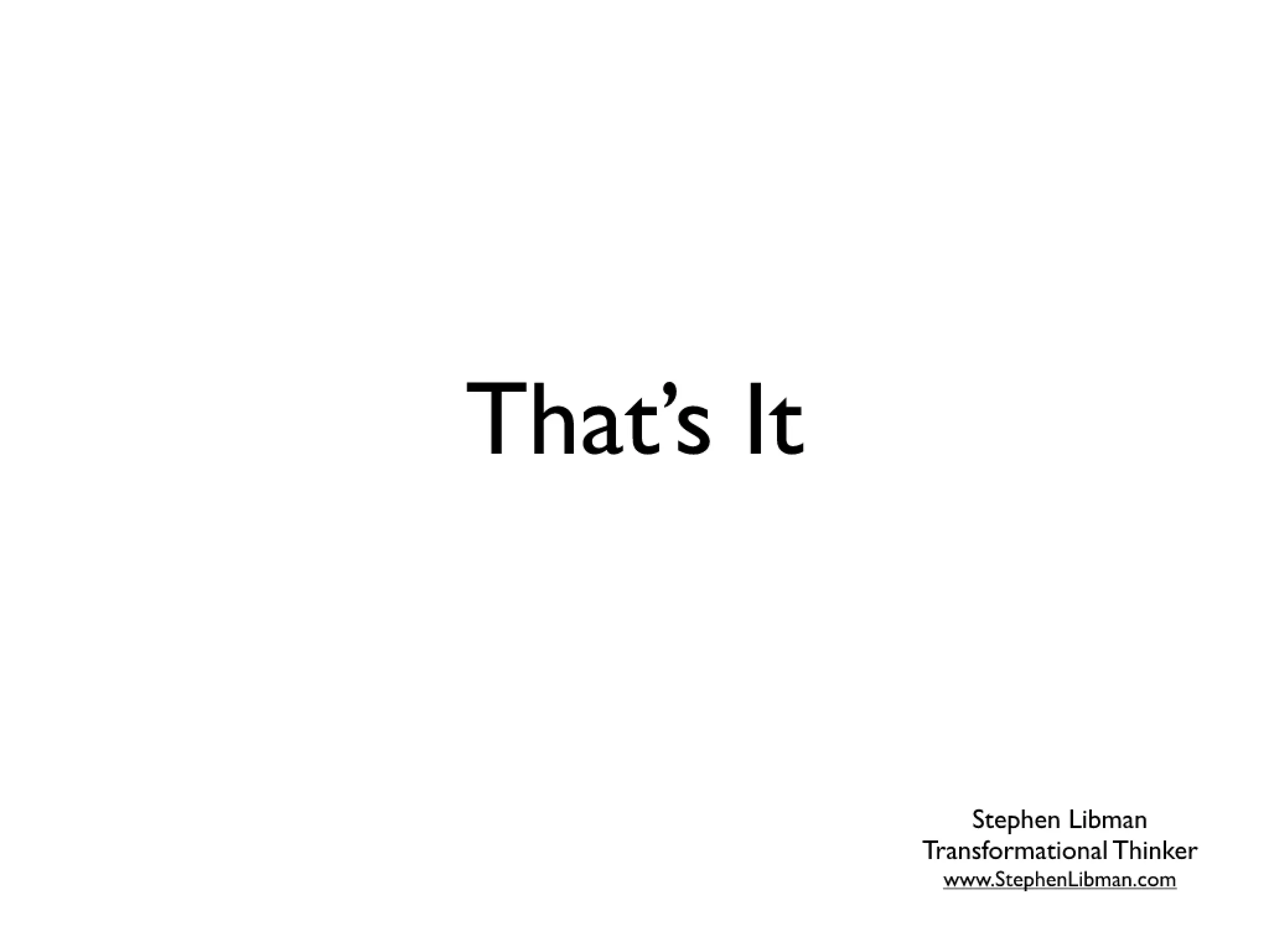 Getting from "I suck" to "i win"