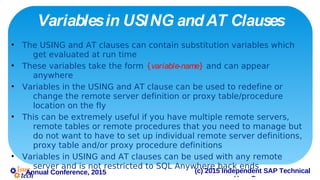 SQL Anywhere Tips and Tricks | PDF