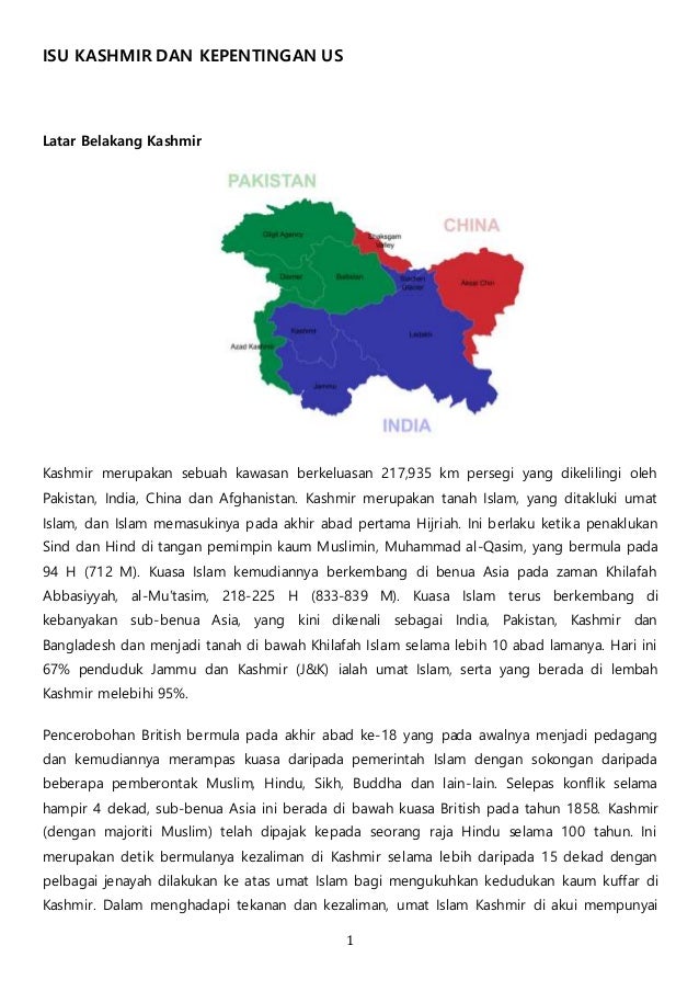 Isu Kashmir Dan Kepentingan Us