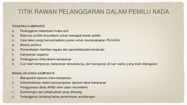 Isu Krusial dalam Pilkada 2018