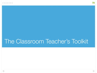 The Classroom Teacher’s Toolkit
70
 