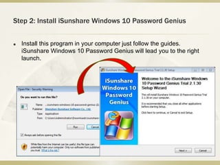 windows 10 password reset tool genius