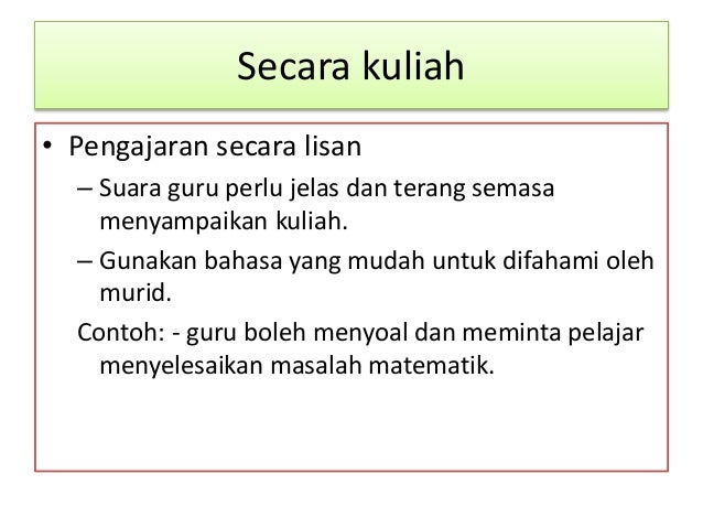 Isu Pendekatan Pengajaran Matematik