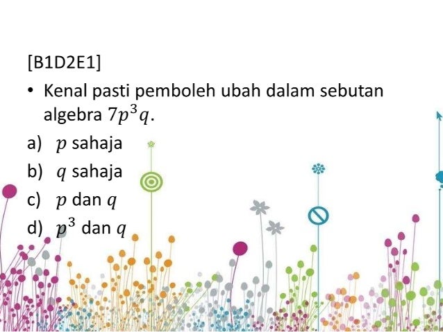 Soalan Algebra Asas - Adik Toys