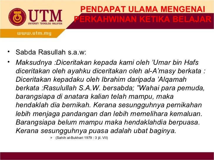 Hadis Nabi Tentang Perkahwinan