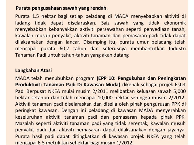 Faktor Guna Tanah Pertanian Padi / Mentaliti Moden Bantu Majukan Petani