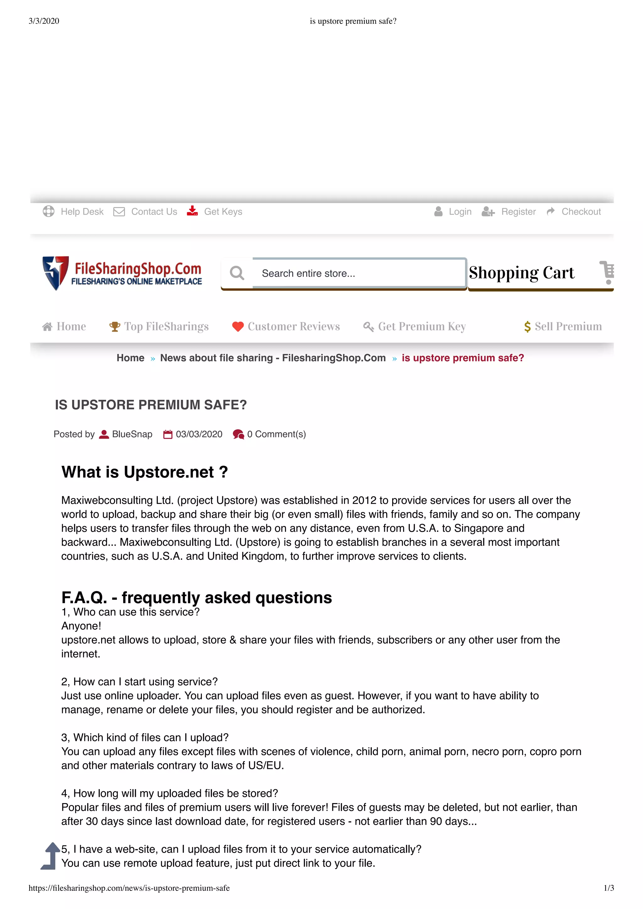 Is upstore premium safe PDF Free download