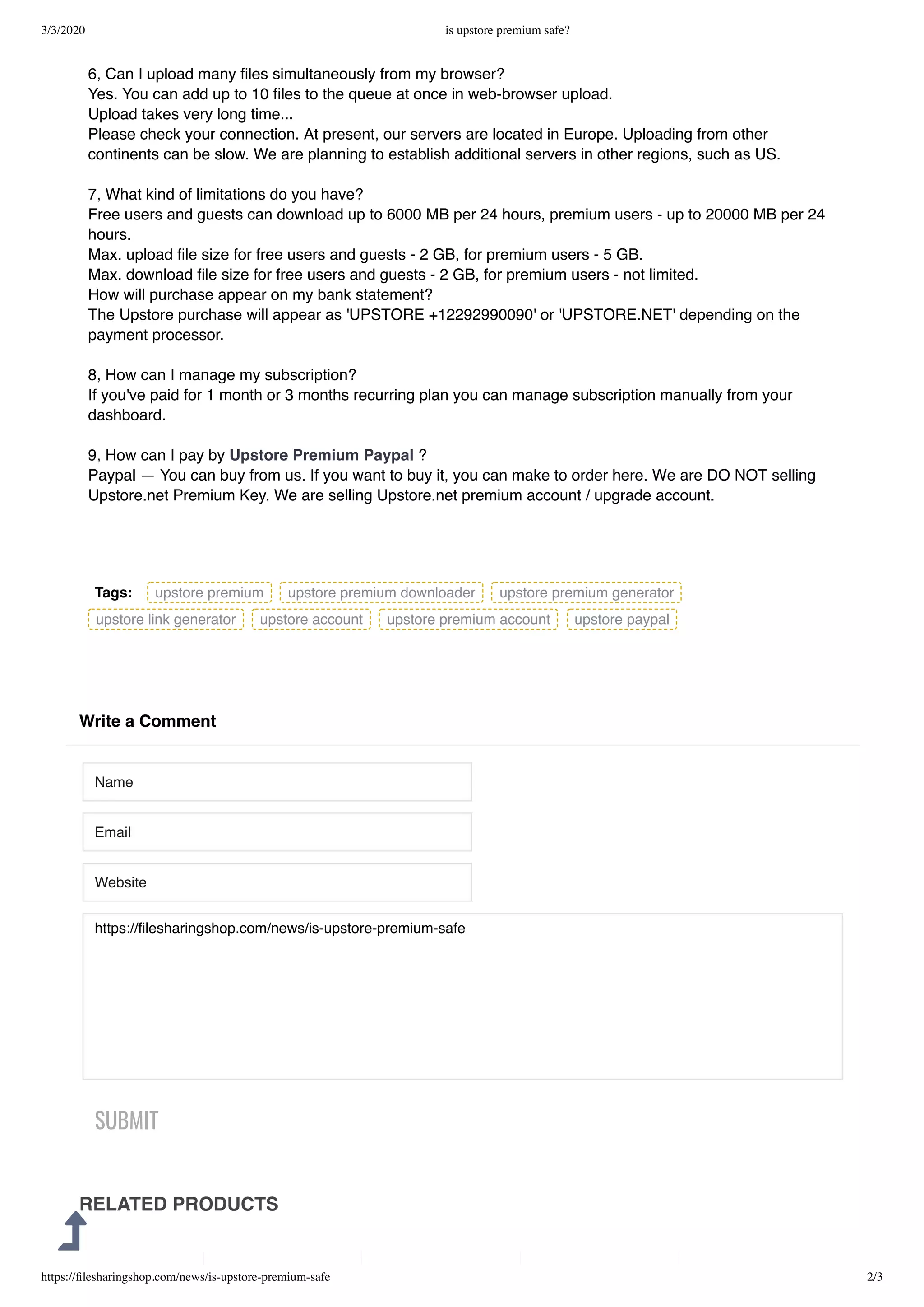Is upstore premium safe PDF Free download