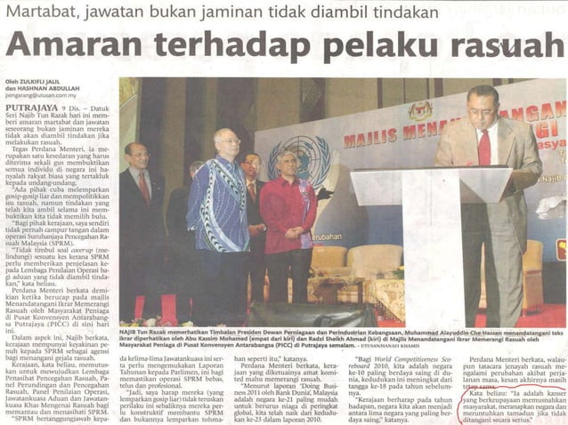 Isu rasuah di malaysia | PPTX