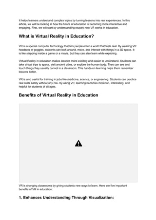 Is Using Virtual Reality in Education the Future of Learning_ The ...