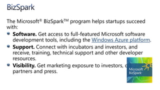 Microsoft Partner Network ProgramsMicrosoft Platform ReadyBizSparkWebSiteSparkAction PackCloud Essentials Pack29 CompetenciesSilver and Gold Competency LogoSmall Business Specialist