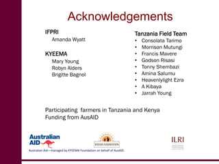 Newcastle disease vaccination: From technology to poverty reduction