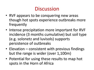 Spatial-temporal analysis of the risk of Rift Valley fever in Kenya