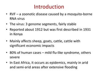 Spatial-temporal analysis of the risk of Rift Valley fever in Kenya