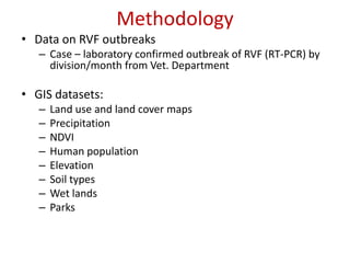 Spatial-temporal analysis of the risk of Rift Valley fever in Kenya